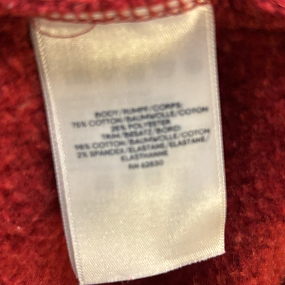 Lands End Serious Sweats Red Crewneck Sweatshirt Mens Large Tall L/T 42-44 - Picture 2 of 6